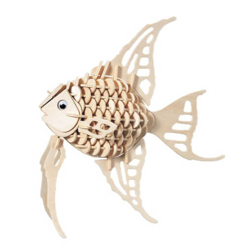 Ξύλινο 3D Παζλ Ψάρι Ζώο Αγγελόψαρο