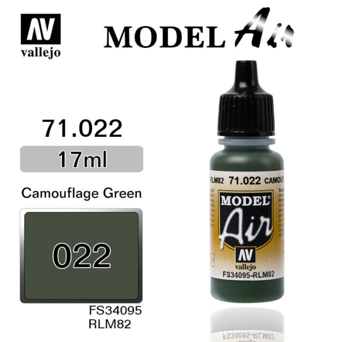 VALLEJO MODEL AIR 71.022 CAMOUFLAGE GREEN