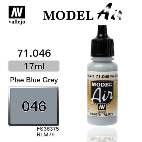 VALLEJO MODEL AIR 71.046 PALE GREY BLUE