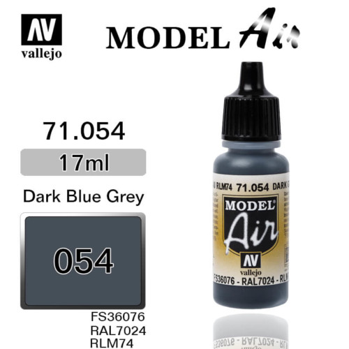 VALLEJO MODEL AIR 71.054 DARK GREY BLUE