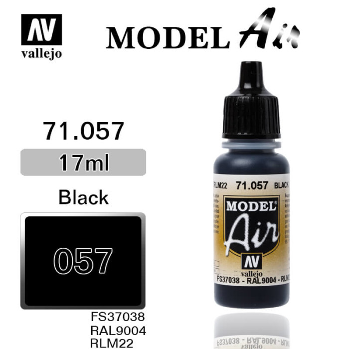 VALLEJO MODEL AIR 71.057 BLACK