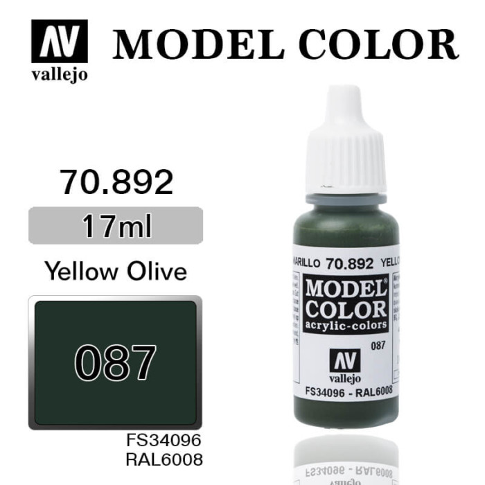 VALLEJO MODEL COLOR 70.892 YELLOW OLIVE