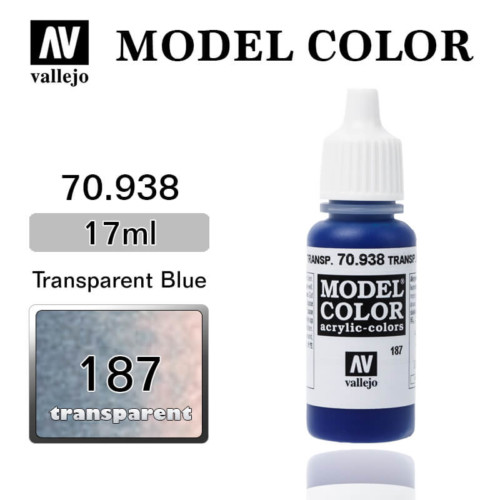 VALLEJO MODEL COLOR 70.938 TRANSPARENT BLUE