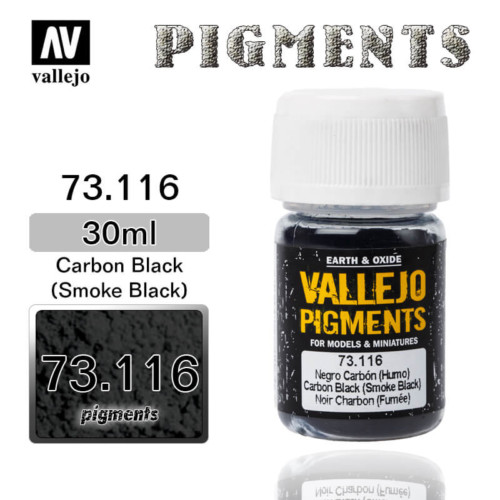 Vallejo Pigment 73.116 CARBON BLACK