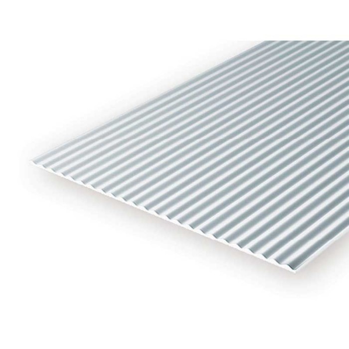 EverGreen Κυματιστη Λαμαρινα φύλλο πλαστικού 15x30 cm x 1mm Λευκό