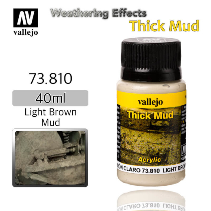 Vallejo 73810 Light Brown Thick Mud Weathering Effects