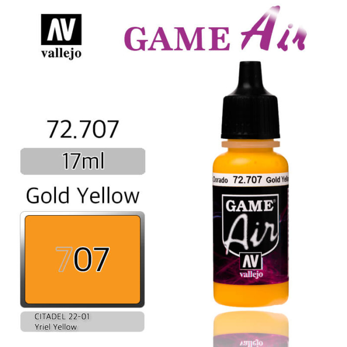 VALLEJO GAME AIR 72.707 GOLD YELLOW