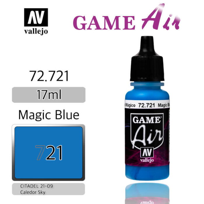 VALLEJO GAME AIR 72.721 MAGIC BLUE