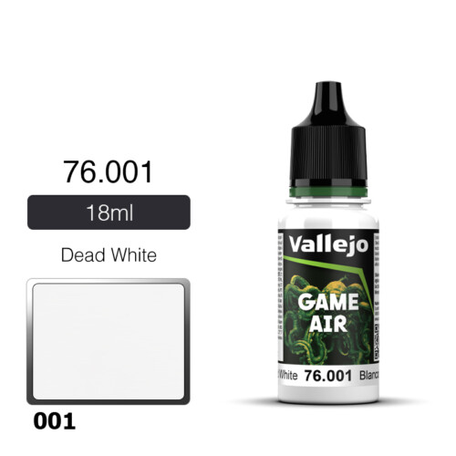 Vallejo Game Air 76001 Dead White 18ml RCMaster.gr