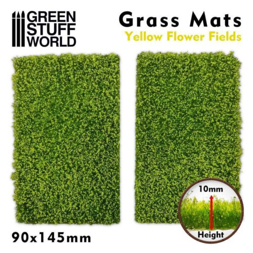 Grass Mat Cut-outs - Γρασίδι Χαλί Yellow Flower Field