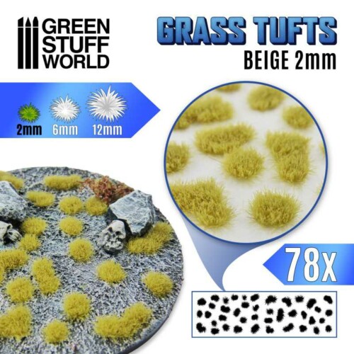 Grass Tufts 2mm - Aυτοκόλλητo Γρασίδι σε τούφες- Μπεζ