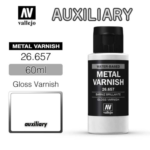 Vallejo 26657 Gloss Metal Varnish 60ml