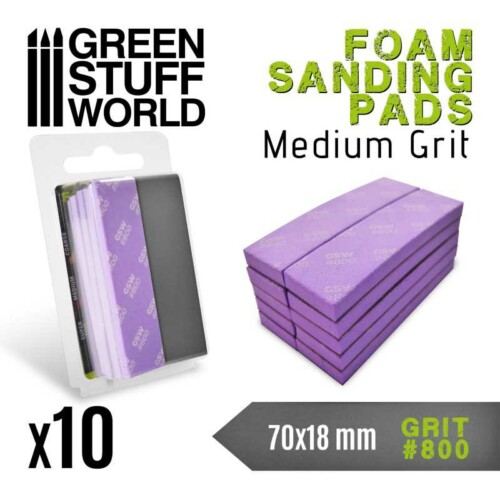 Green Stuff World 10772 - Γυαλόχαρτα σφουγγάρι - Grit #800 Violet