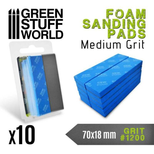 Green Stuff World 10773 - Γυαλόχαρτα σφουγγάρι - Grit #1200 Blue