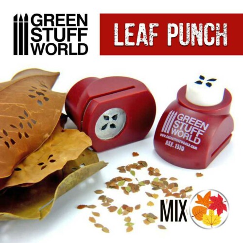 Green Stuff World 1310 - Miniature Leaf Punch Red