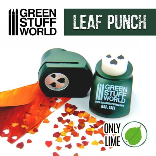 Green Stuff World 1311 - Miniature Leaf Punch Dark Green