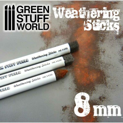 Green Stuff World 9311 - Weathering Slicks 8mm (3pcs)