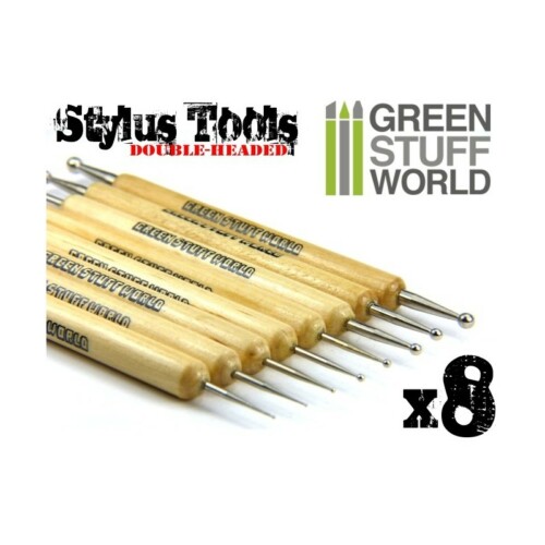 Green Stuff World 1335 - 8x Sculpting STYLUS tool set