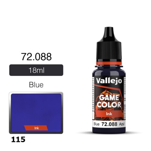 Vallejo Game Ink 72088 Blue Ink 18ml