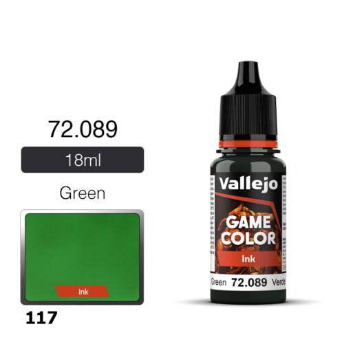 Vallejo Game Ink 72089 Green Ink 18ml