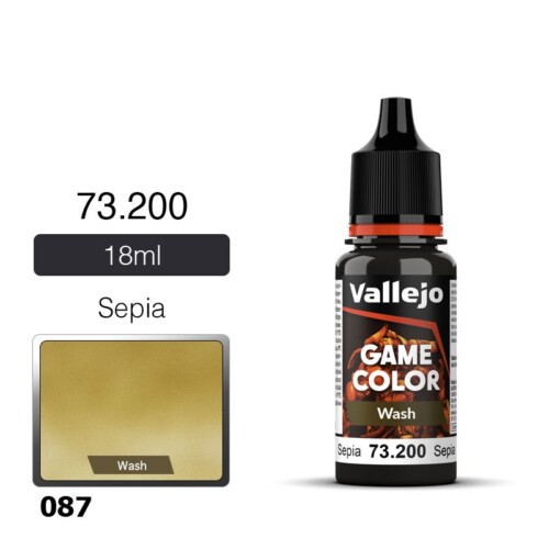 Vallejo Game Wash 73200 Sepia Wash 18ml