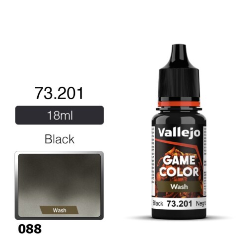 Vallejo Game Wash 73201 Black Wash 18ml