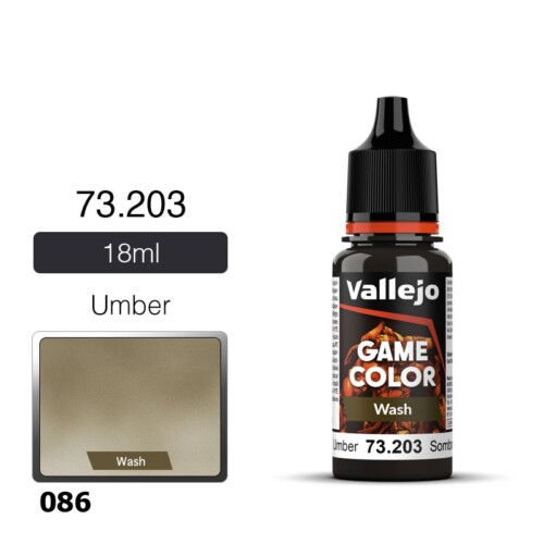 Vallejo Game Wash 73203 Umber Wash 18ml