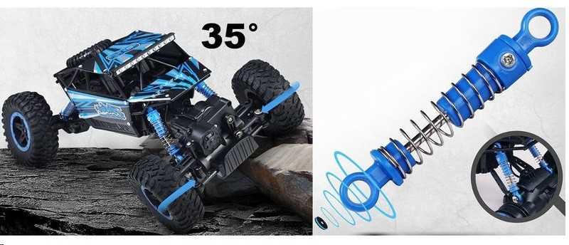 NQD 4WD06 Τηλεκατευθυνόμενο Αυτοκίνητο Rock Crawler 118 2.4GHz RTR Blue