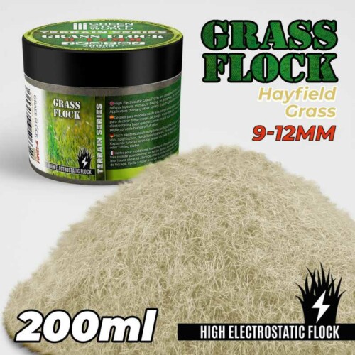 Green Stuff World 11165 - Static Grass Flock 12mm - Hayfield Grass 200ml