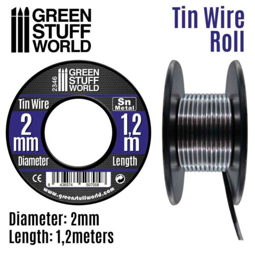 Green Stuff World 2346 - Flexible Tin Wire 2.0mm - Εύκαμπτο Σύρμα