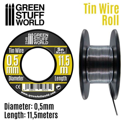 Green Stuff World 2348 - Flexible Tin Wire 0.5mm - Εύκαμπτο Σύρμα