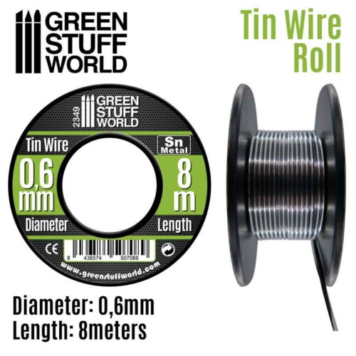 Green Stuff World 2349 - Flexible Tin Wire 0.6mm - Εύκαμπτο Σύρμα