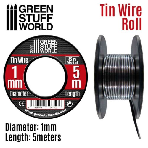 Green Stuff World 2351 - Flexible Tin Wire 1.0mm - Εύκαμπτο Σύρμα