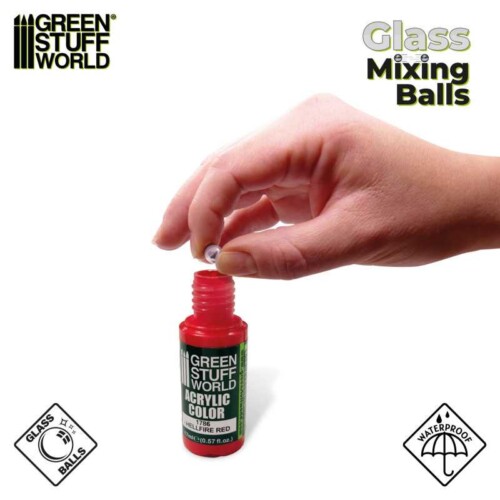 Green Stuff World 12558 - Glass Mixing Balls 8mm (40 Pcs)