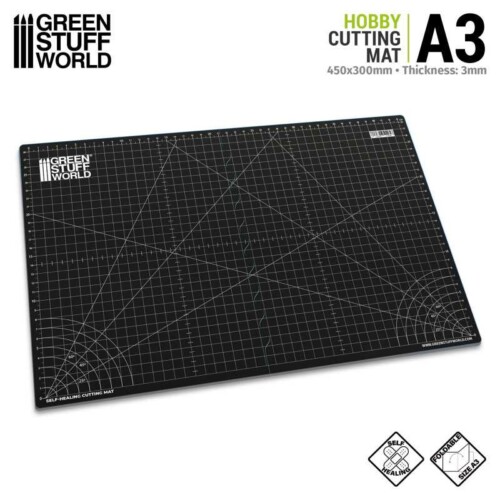 Green Stuff World 4135 - Επιφάνεια κοπής 300x450mm A3 Μαύρη