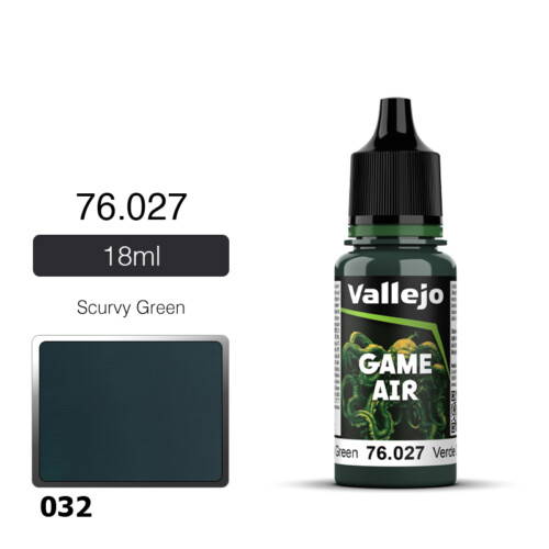 Vallejo Game Air 76027 Scurvy Green 18ml